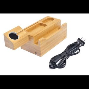 Bamboo Charging Station for iPhone/watch/AirPods
